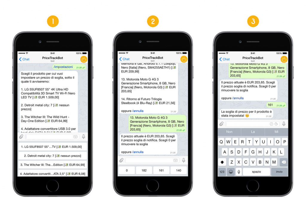Guida comando impostazioni