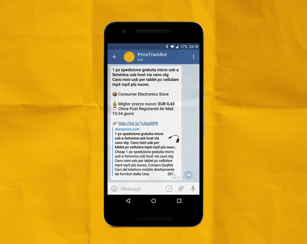 Supporto a AliExpress