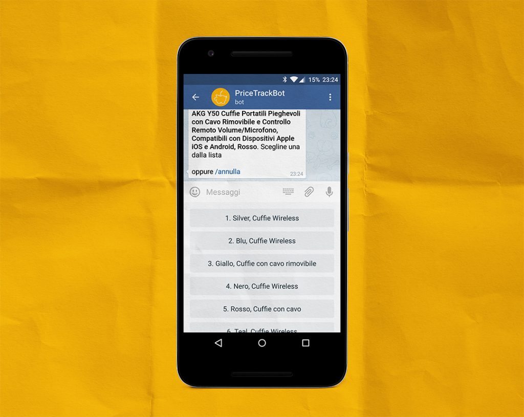 Lista delle varianti nel bot