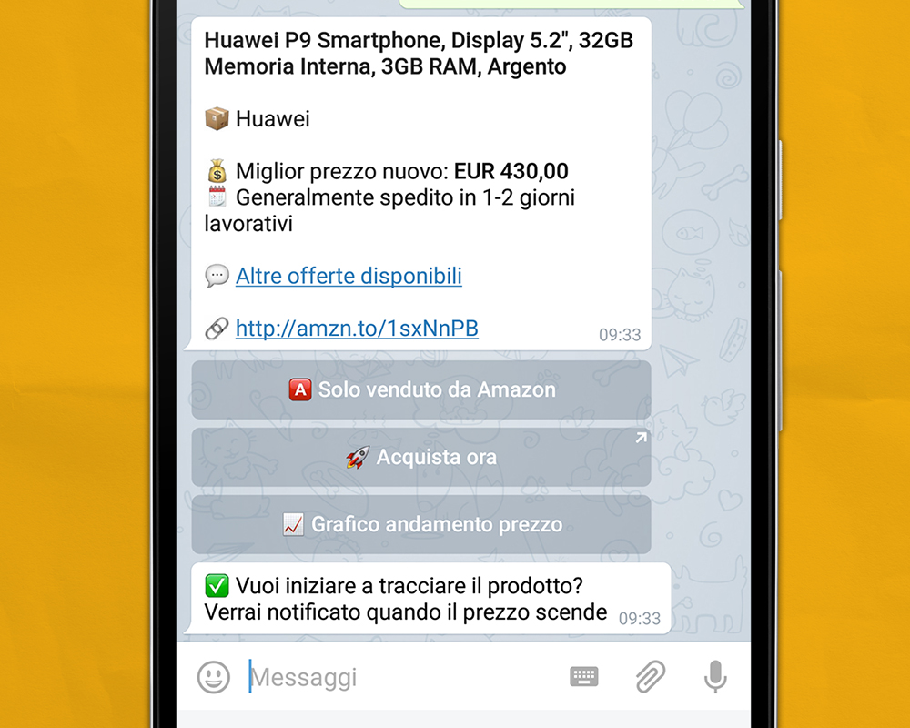 Pulsanti con "venduto da Amazon"
